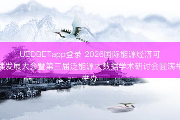 UEDBETapp登录 2026国际能源经济可持续发展大会暨第三届泛能源大数据学术研讨会圆满举办
