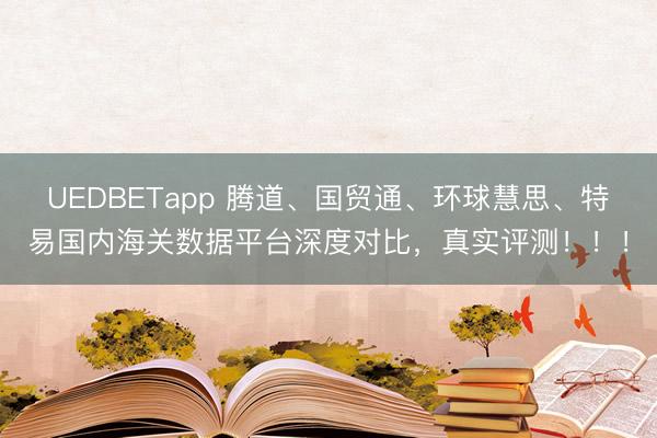 UEDBETapp 腾道、国贸通、环球慧思、特易国内海关数据平台深度对比，真实评测！！！