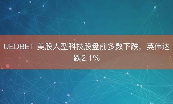 UEDBET 美股大型科技股盘前多数下跌,英伟达跌2.1%