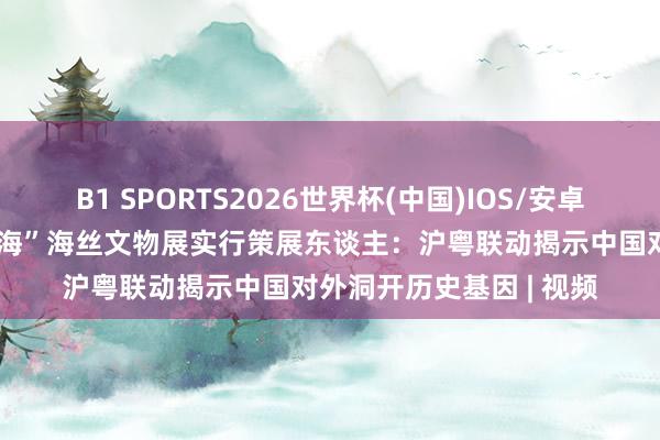 B1 SPORTS2026世界杯(中国)IOS/安卓官方下载 专访“百川汇海”海丝文物展实行策展东谈主：沪粤联动揭示中国对外洞开历史基因 | 视频