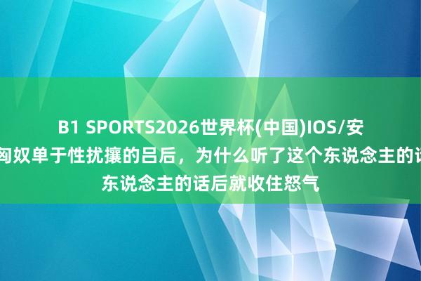 B1 SPORTS2026世界杯(中国)IOS/安卓官方下载 被匈奴单于性扰攘的吕后，为什么听了这个东说念主的话后就收住怒气