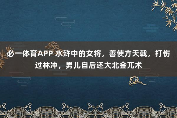 必一体育APP 水浒中的女将,善使方天戟,打伤过林冲,男儿自后还大北金兀术