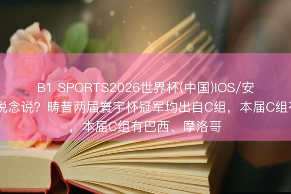 B1 SPORTS2026世界杯(中国)IOS/安卓官方下载 难说念说？畴昔两届寰宇杯冠军均出自C组，本届C组有巴西、摩洛哥