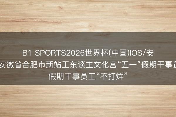 B1 SPORTS2026世界杯(中国)IOS/安卓官方下载 安徽省合肥市新站工东谈主文化宫“五一”假期干事员工“不打烊”