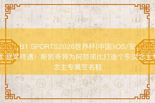 B1 SPORTS2026世界杯(中国)IOS/安卓官方下载 冠军待遇！斯凯奇将为阿努诺比打造个东说念主专属签名鞋