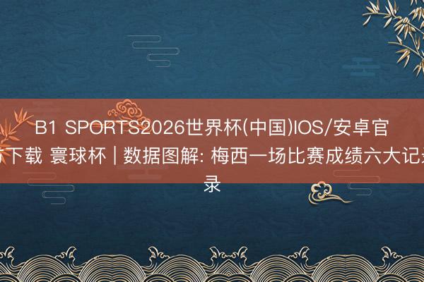 B1 SPORTS2026世界杯(中国)IOS/安卓官方下载 寰球杯 | 数据图解: 梅西一场比赛成绩六大记录